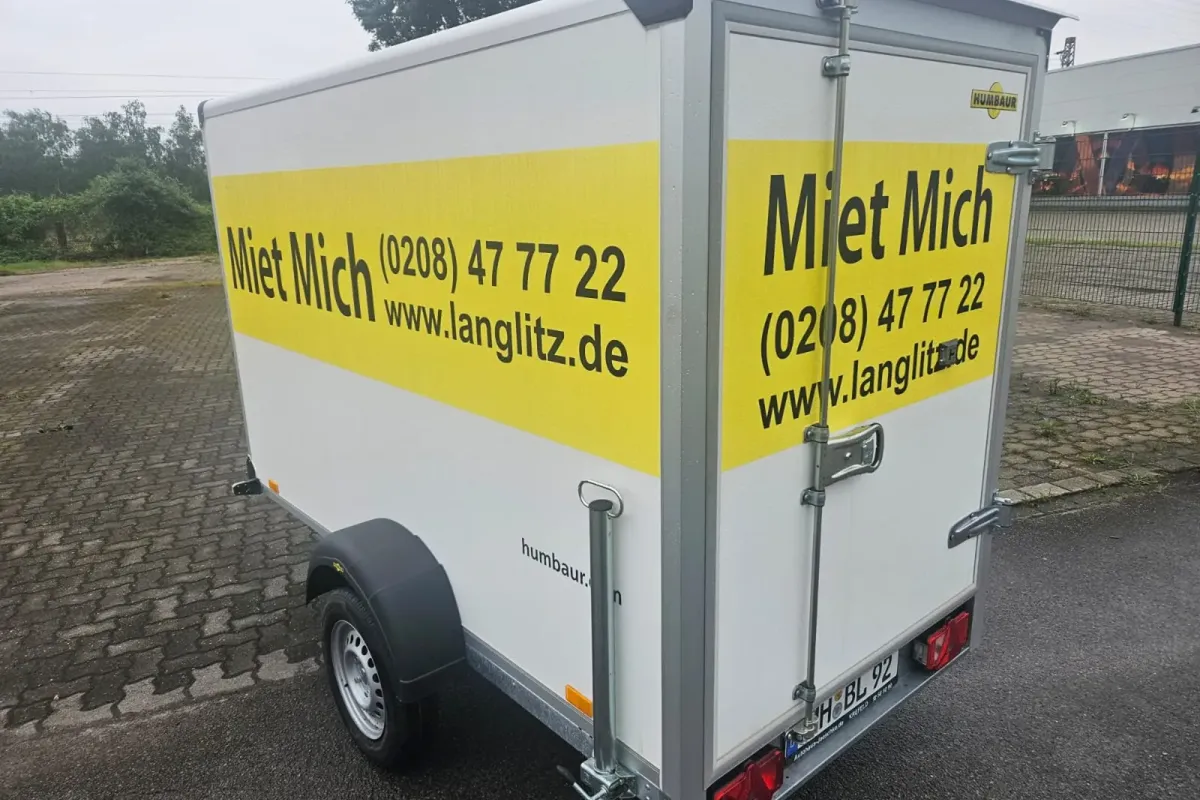 Kastenanhänger zur Miete bei Langlitz